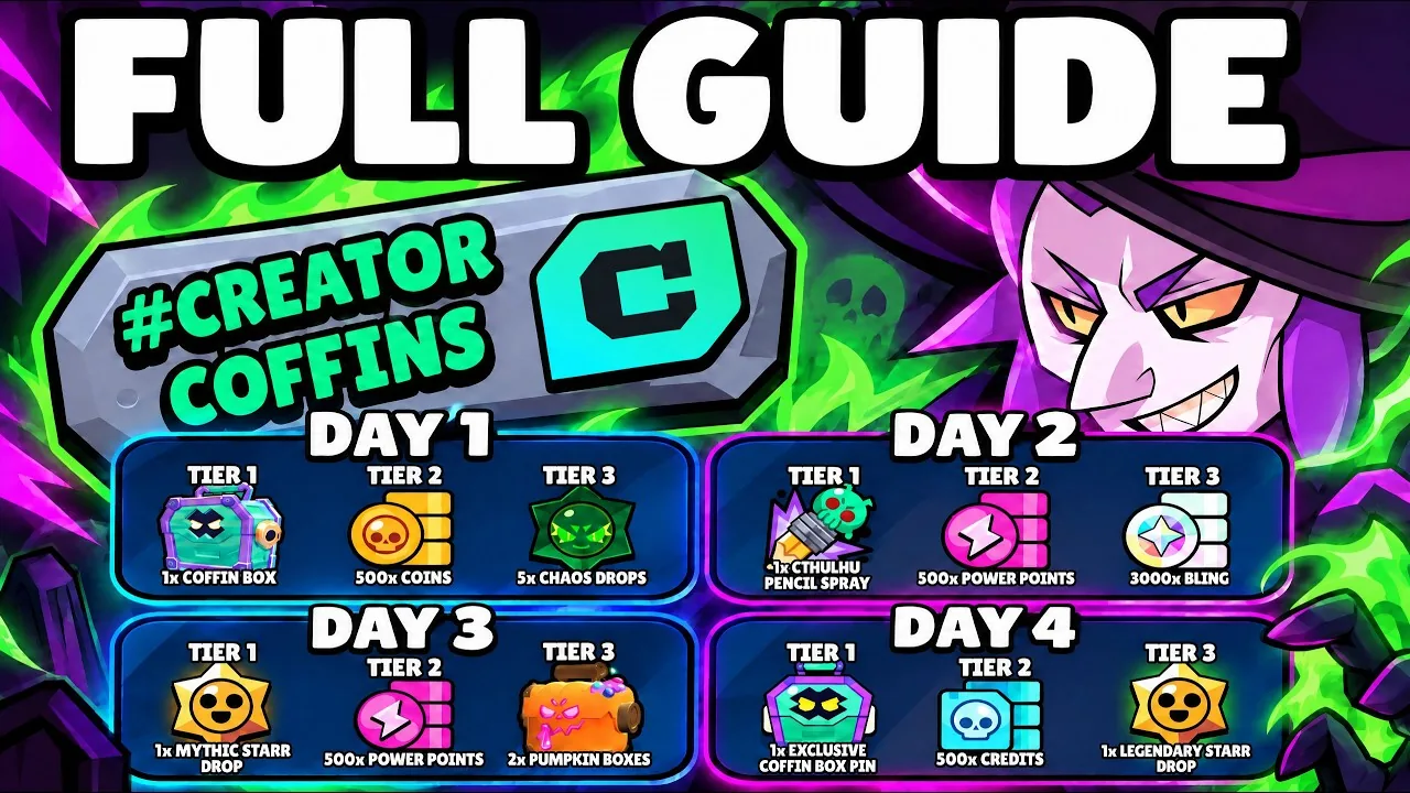 Brawl Stars Creator Code: Shop Support and Creator Coffins